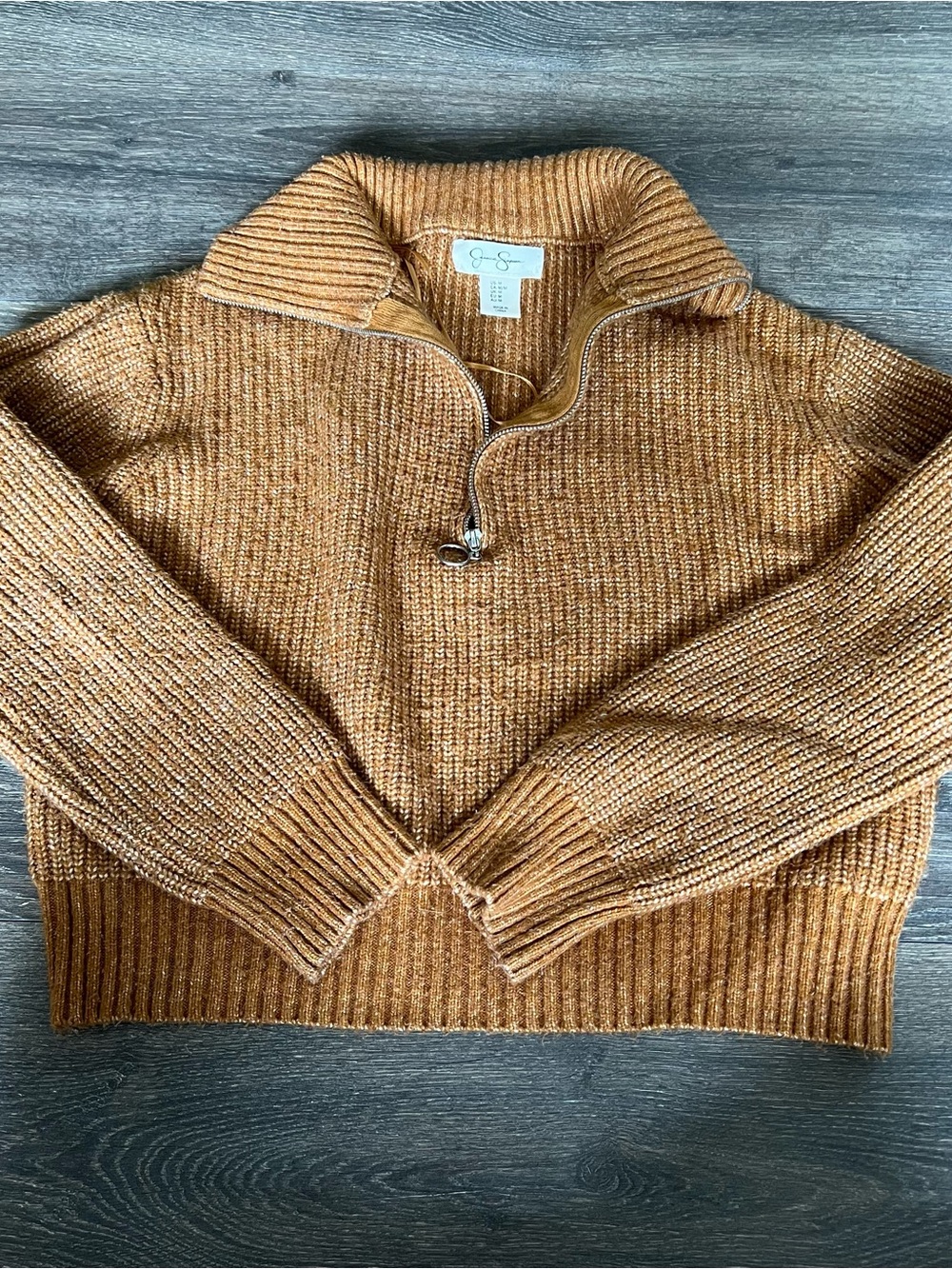 Jessica Simpson Knit Sweater in Caramel Brown